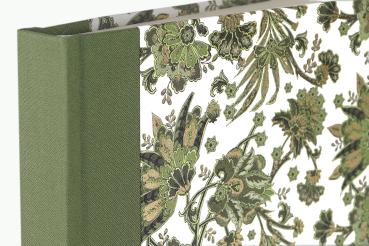 Notizbuch grün Florentinerpapier vergoldet